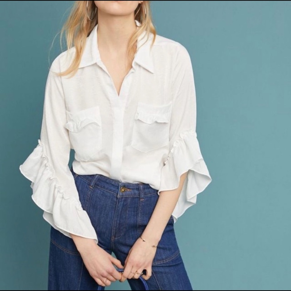 Misa white Maryn blouse